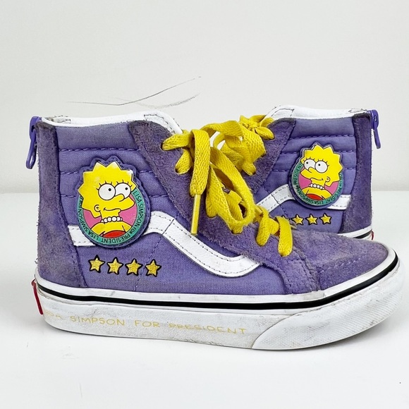 Vans Other - Vans x The Simpsons Sk8-Hi Lisa Simpson For President Size 12.5 kids